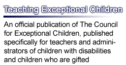 Teaching Exceptional Children